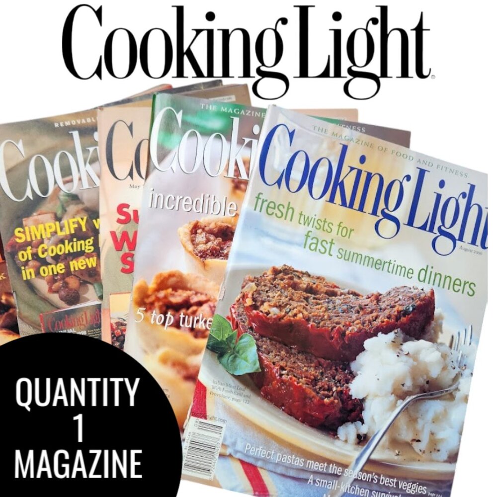 1 Vintage Cooking Light Magazine Picked at RANDOM Cookbook Recipes Reading